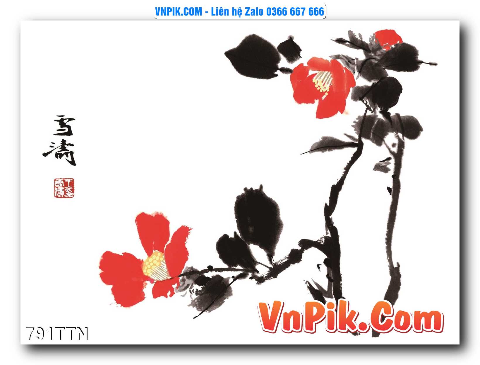 Tranh thác nước – Tranh phong thủy – Tranh treo tường mã 791TTN