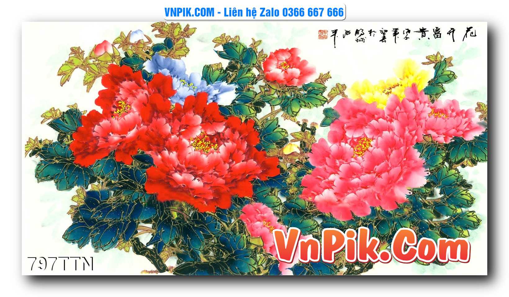 Tranh thác nước – Tranh phong thủy – Tranh treo tường mã 797TTN