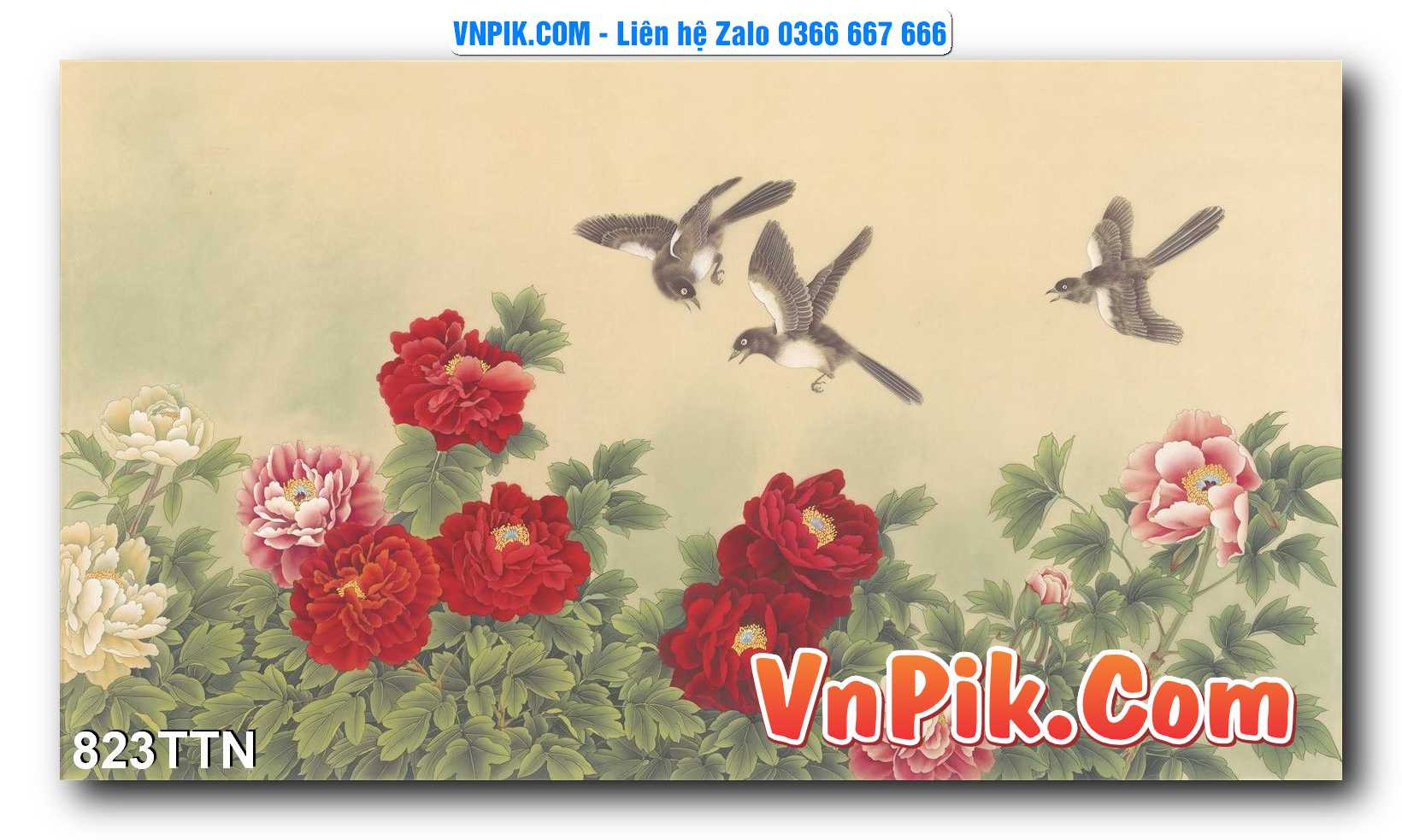 Tranh thác nước – Tranh phong thủy – Tranh treo tường mã 823TTN
