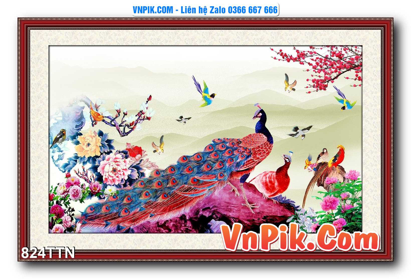Tranh thác nước – Tranh phong thủy – Tranh treo tường mã 824TTN