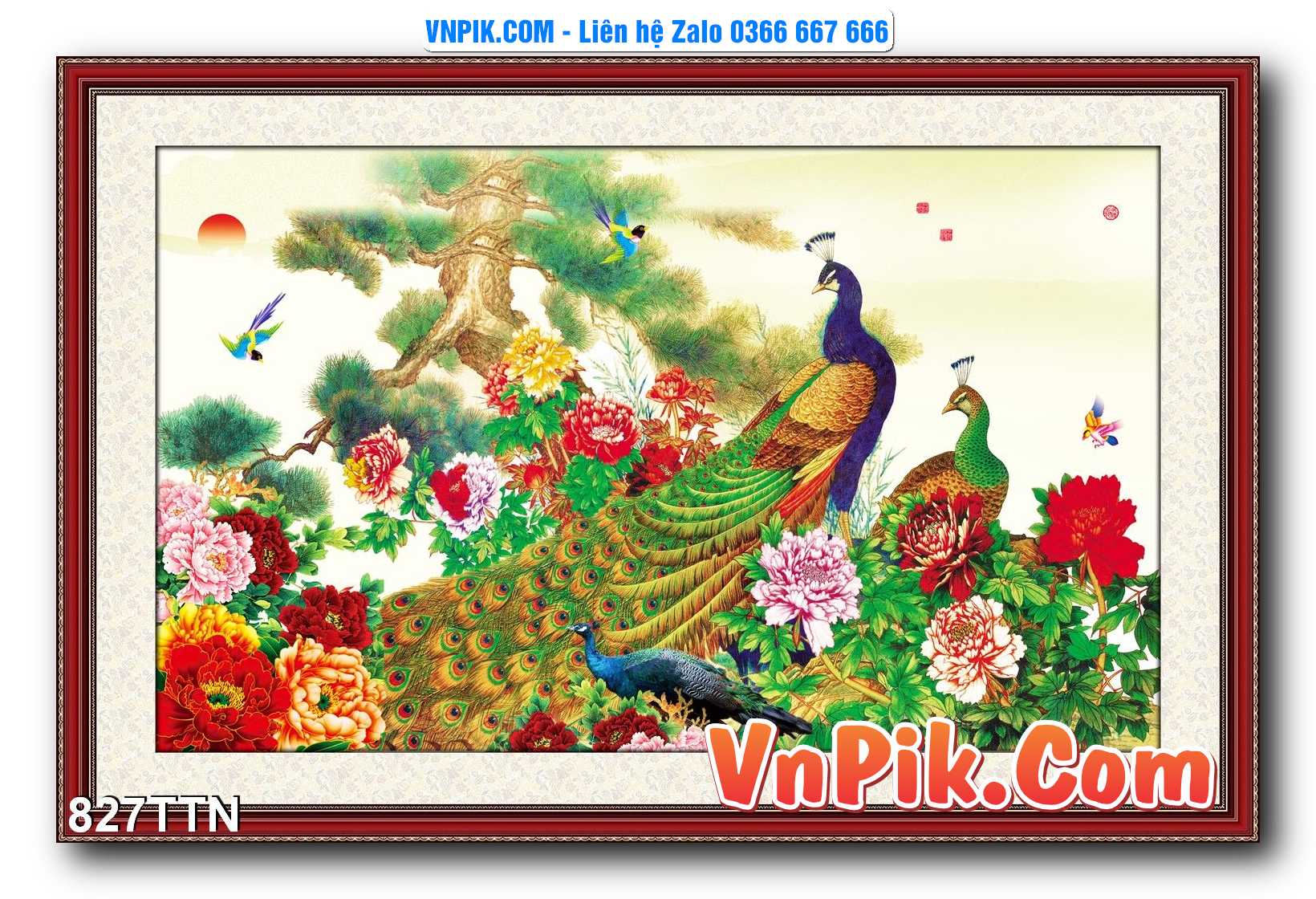 Tranh thác nước – Tranh phong thủy – Tranh treo tường mã 827TTN