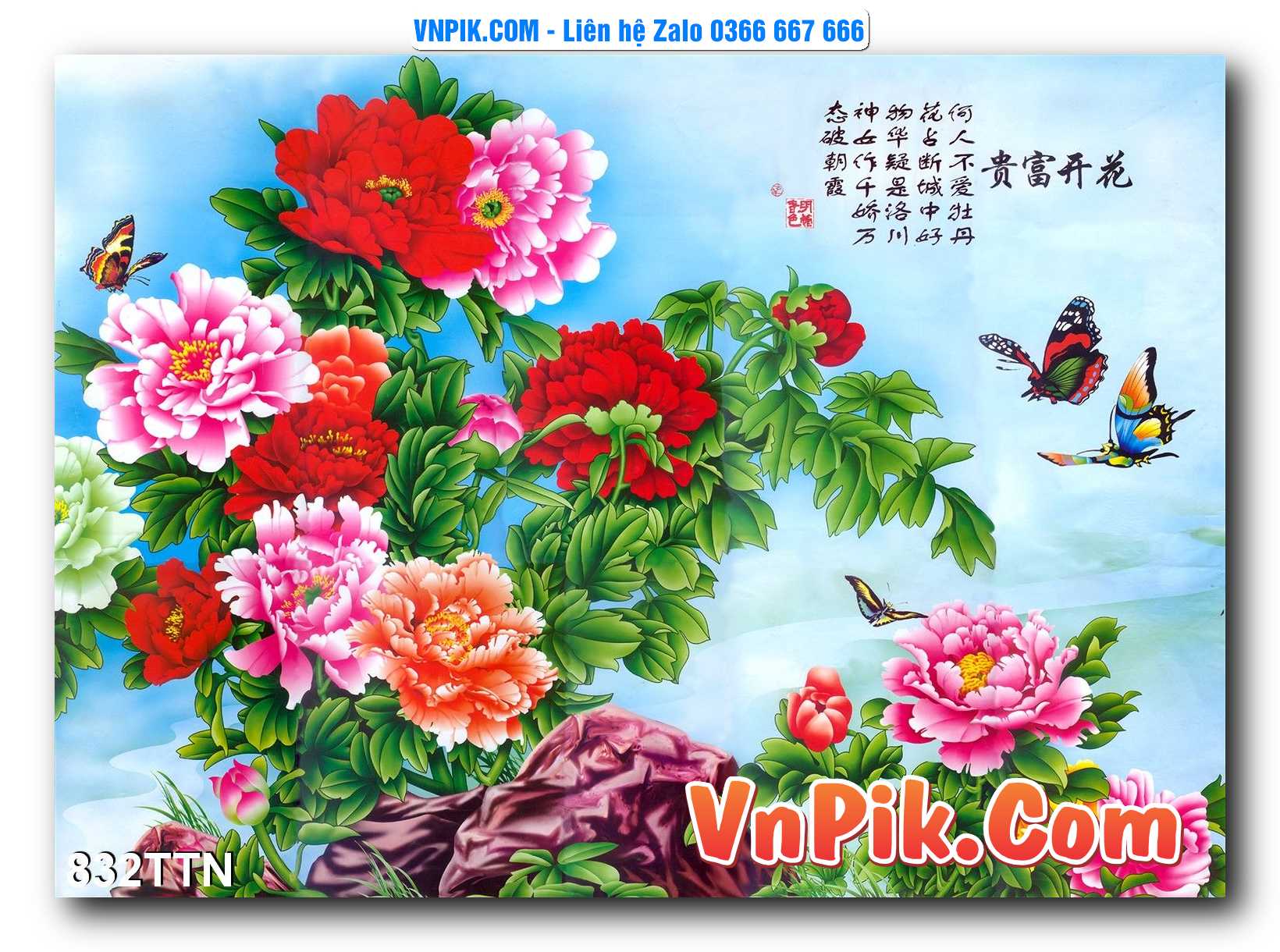 Tranh thác nước – Tranh phong thủy – Tranh treo tường mã 832TTN