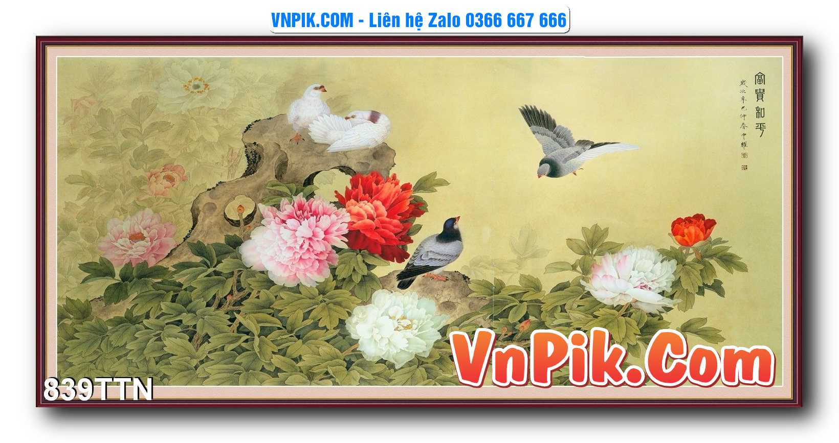 Tranh thác nước – Tranh phong thủy – Tranh treo tường mã 839TTN