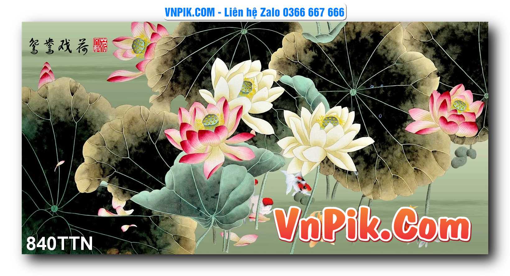 Tranh thác nước – Tranh phong thủy – Tranh treo tường mã 840TTN
