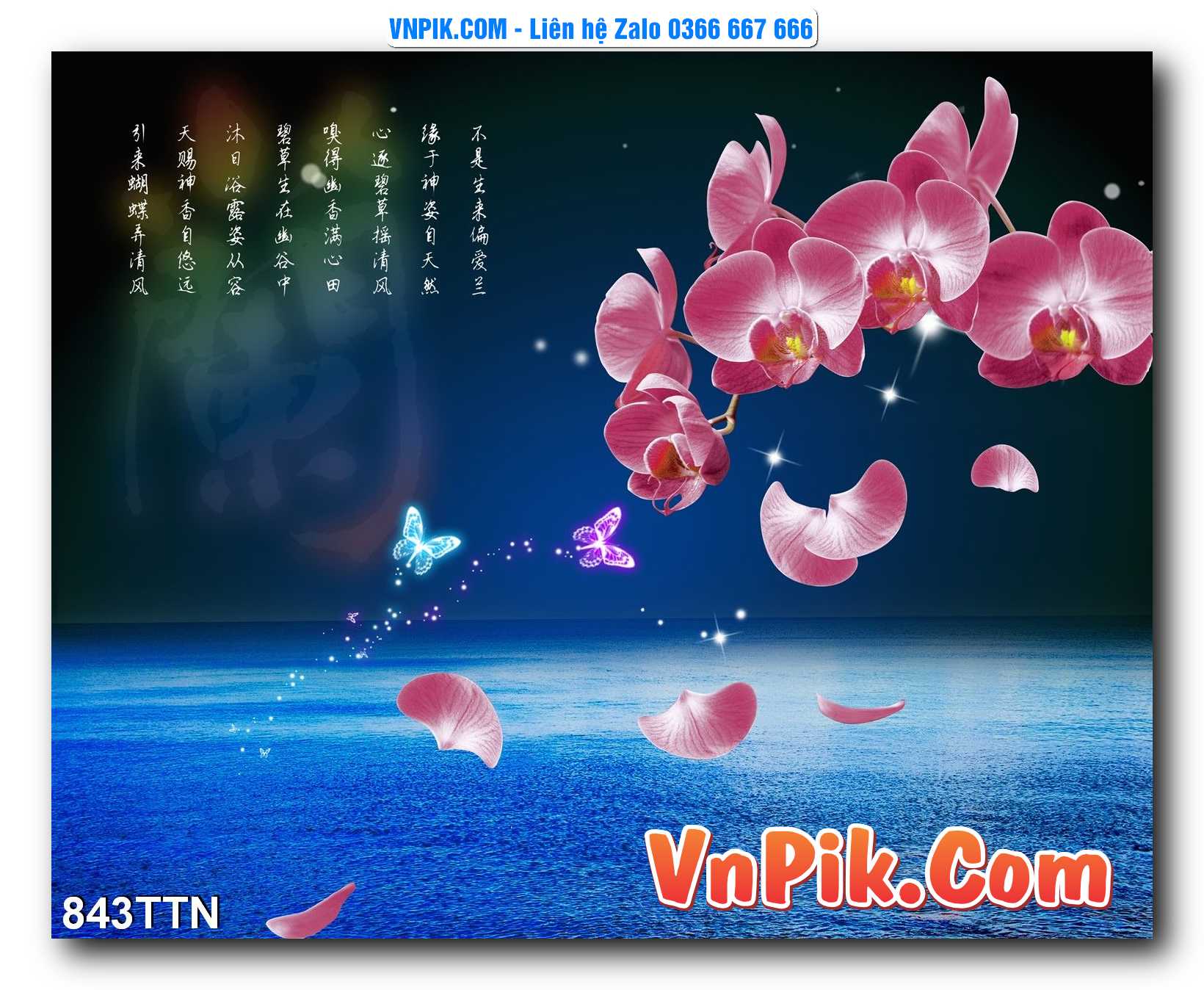 Tranh thác nước – Tranh phong thủy – Tranh treo tường mã 843TTN