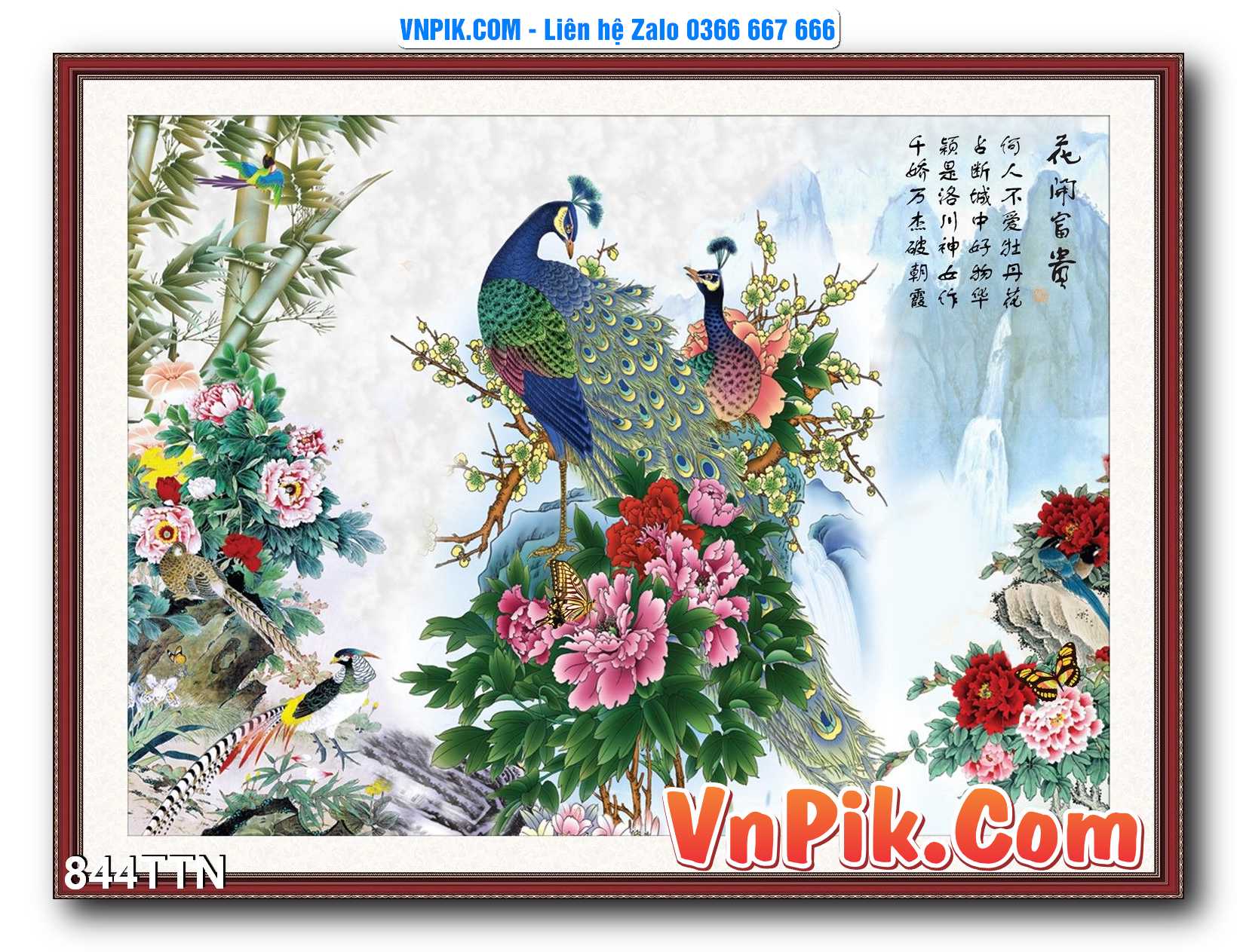Tranh thác nước – Tranh phong thủy – Tranh treo tường mã 844TTN