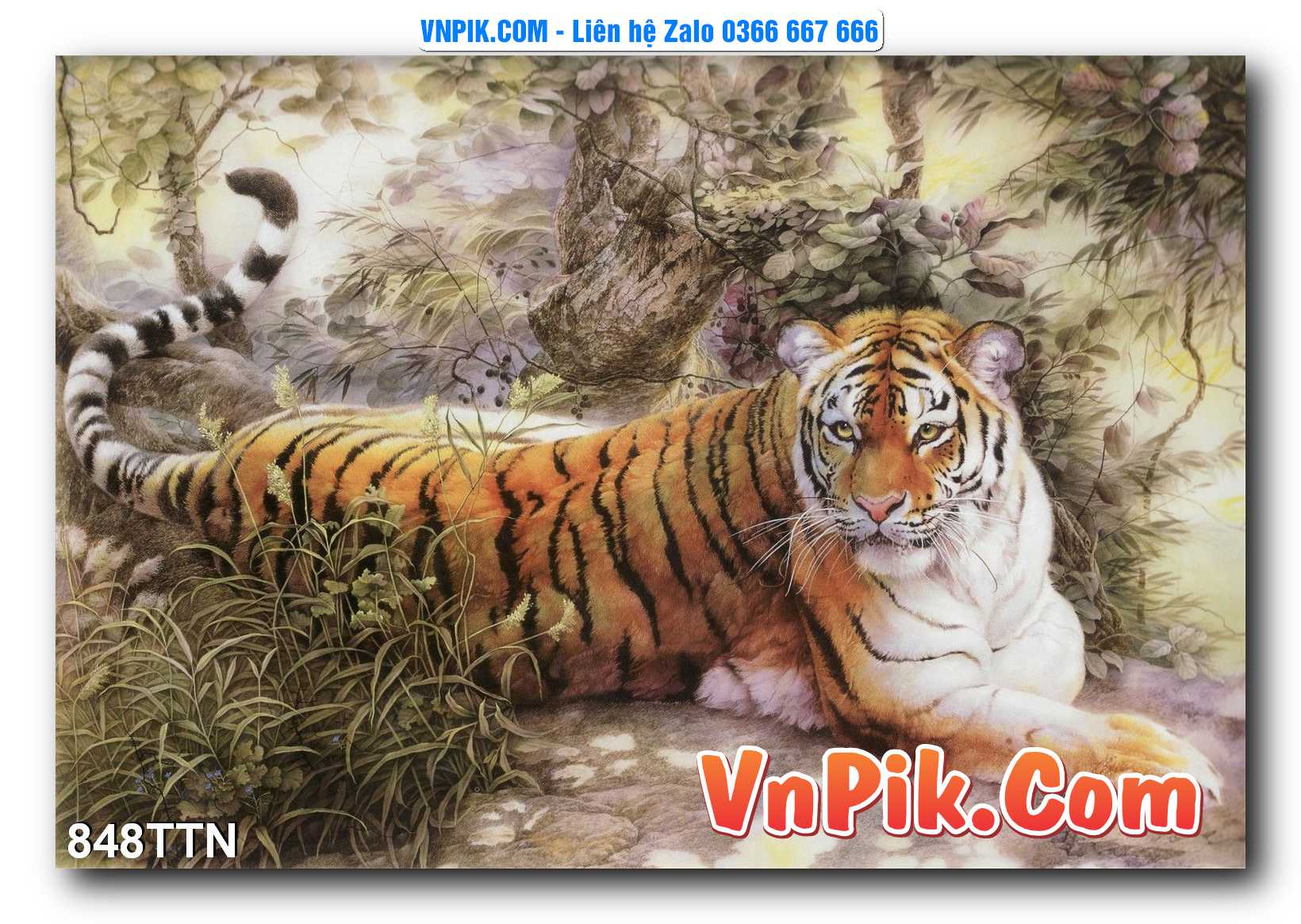Tranh thác nước – Tranh phong thủy – Tranh treo tường mã 848TTN