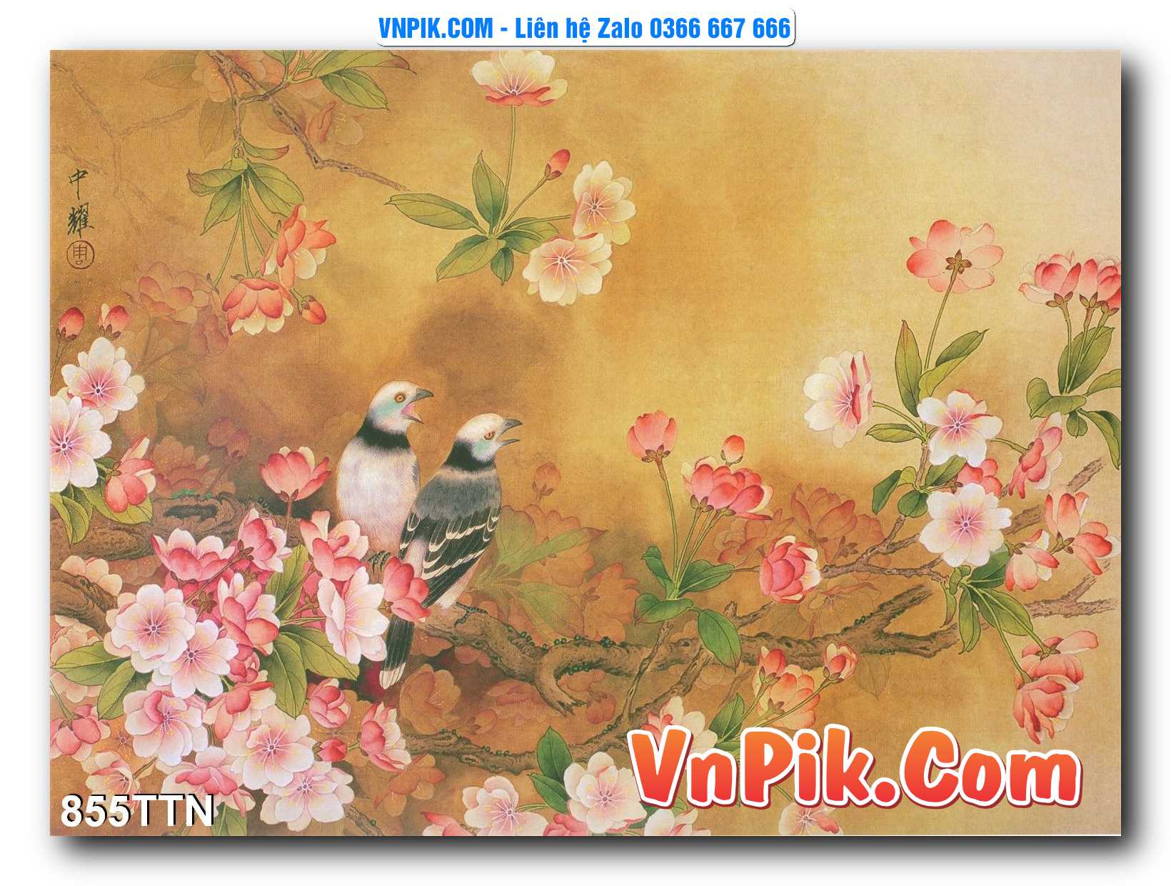 Tranh thác nước – Tranh phong thủy – Tranh treo tường mã 855TTN