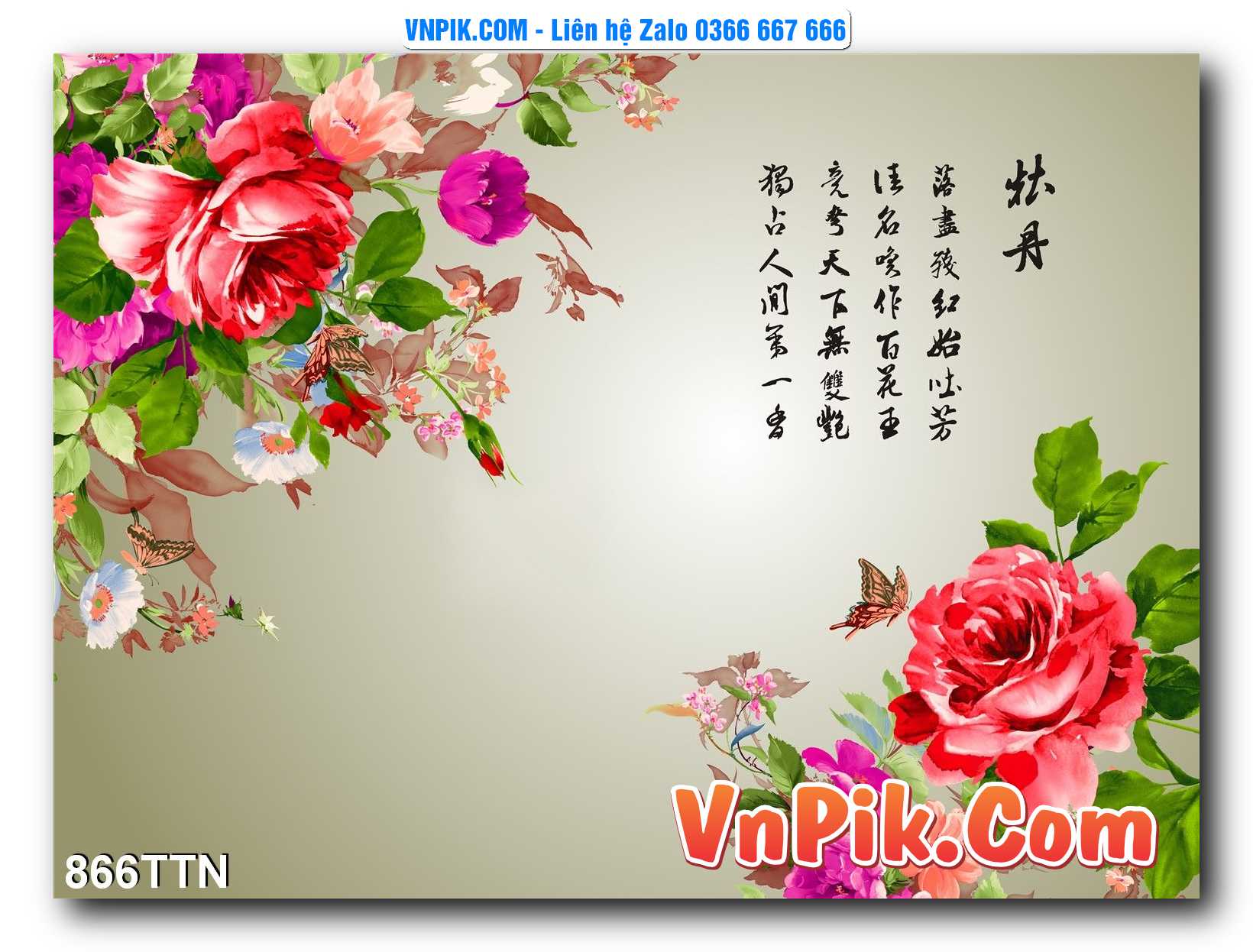 Tranh thác nước – Tranh phong thủy – Tranh treo tường mã 866TTN
