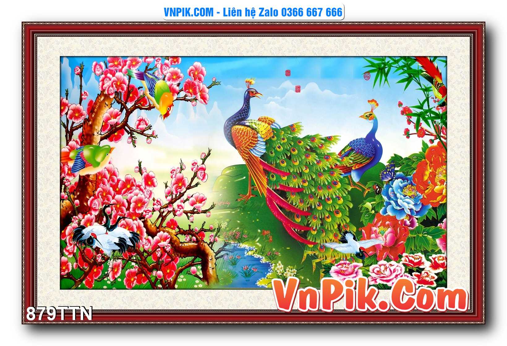 Tranh thác nước – Tranh phong thủy – Tranh treo tường mã 879TTN