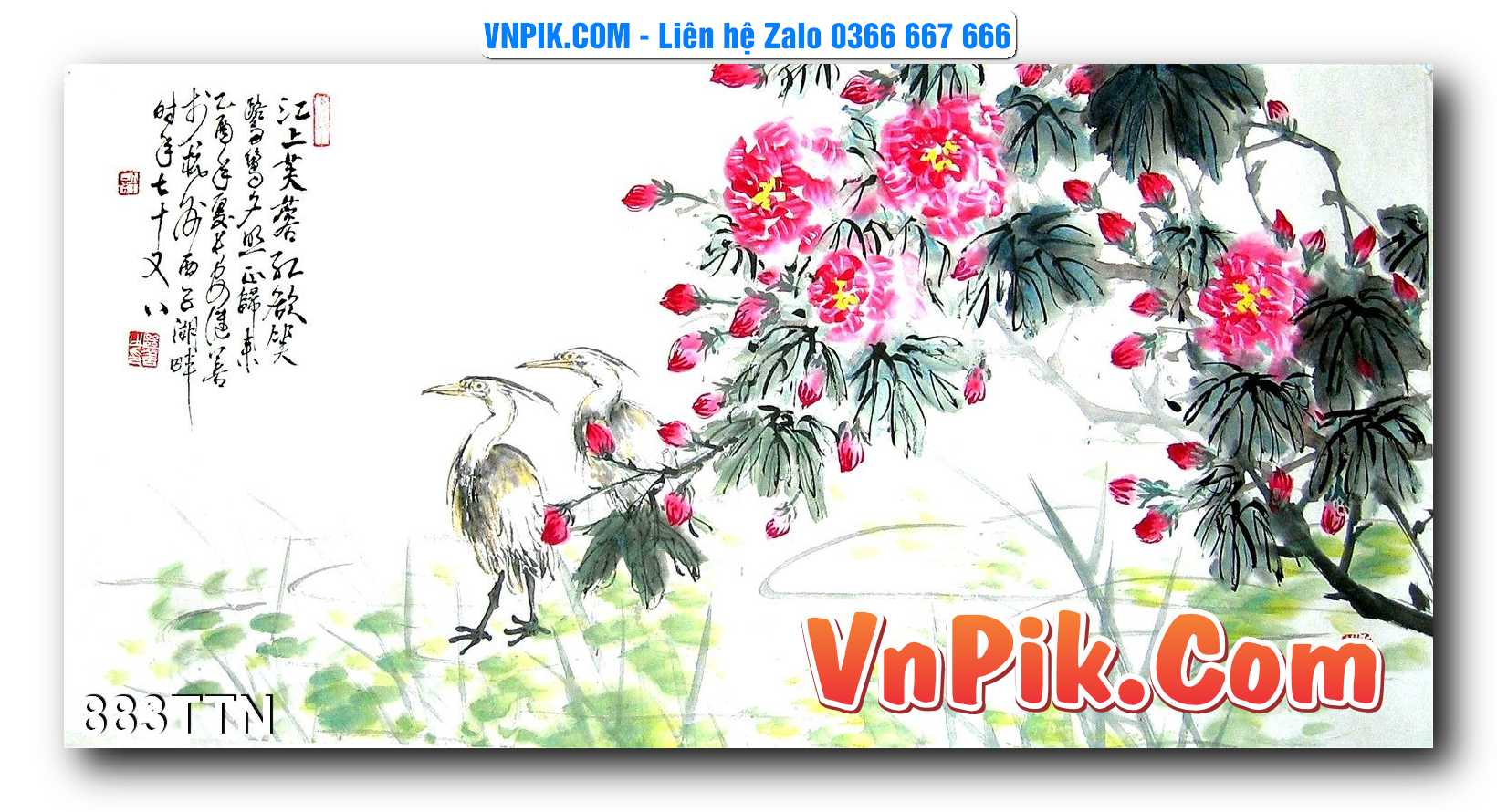 Tranh thác nước – Tranh phong thủy – Tranh treo tường mã 883TTN