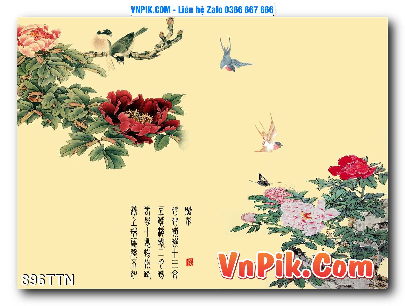 Tranh thác nước – Tranh phong thủy – Tranh treo tường mã 896TTN