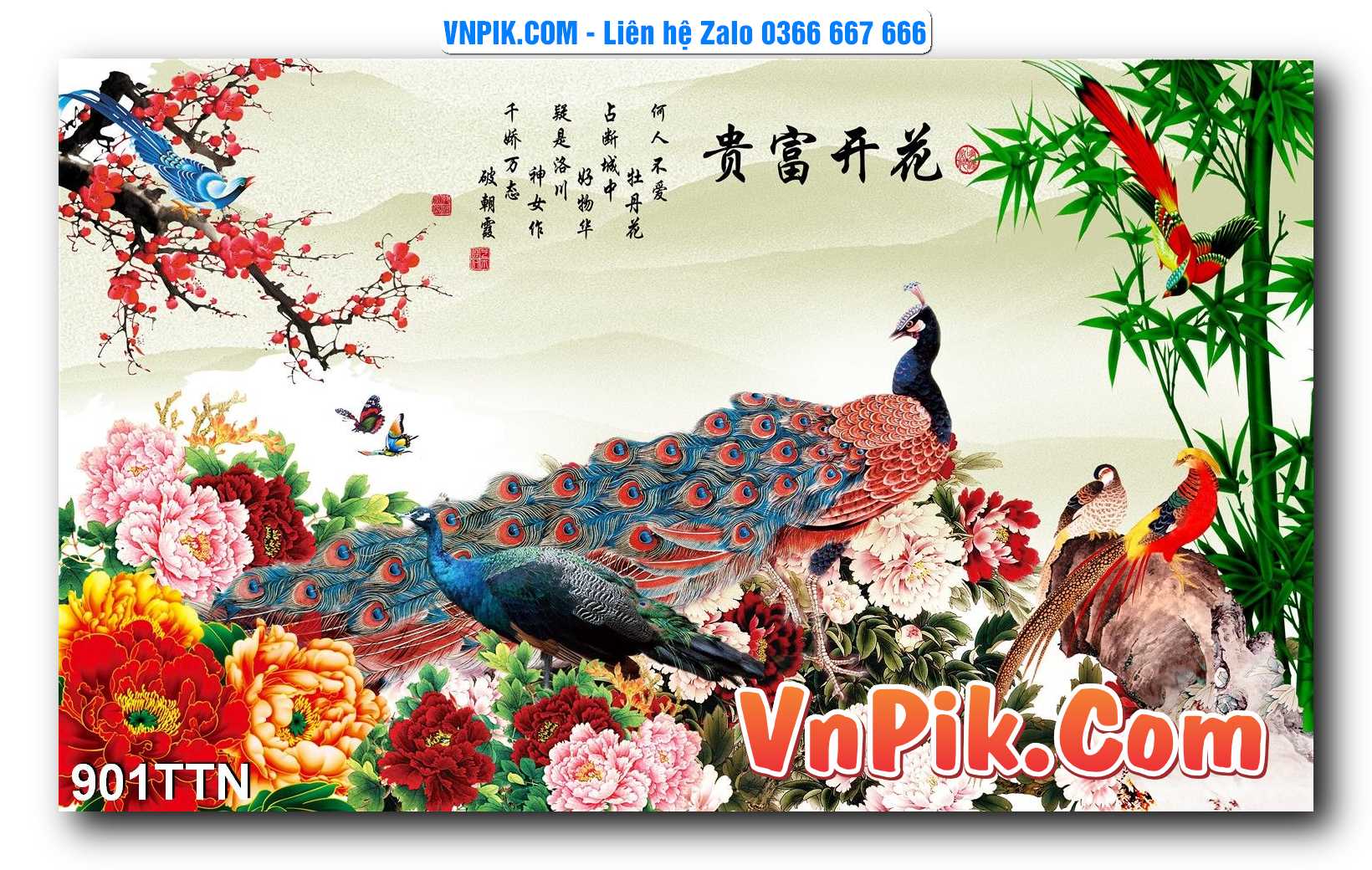 Tranh thác nước – Tranh phong thủy – Tranh treo tường mã 901TTN