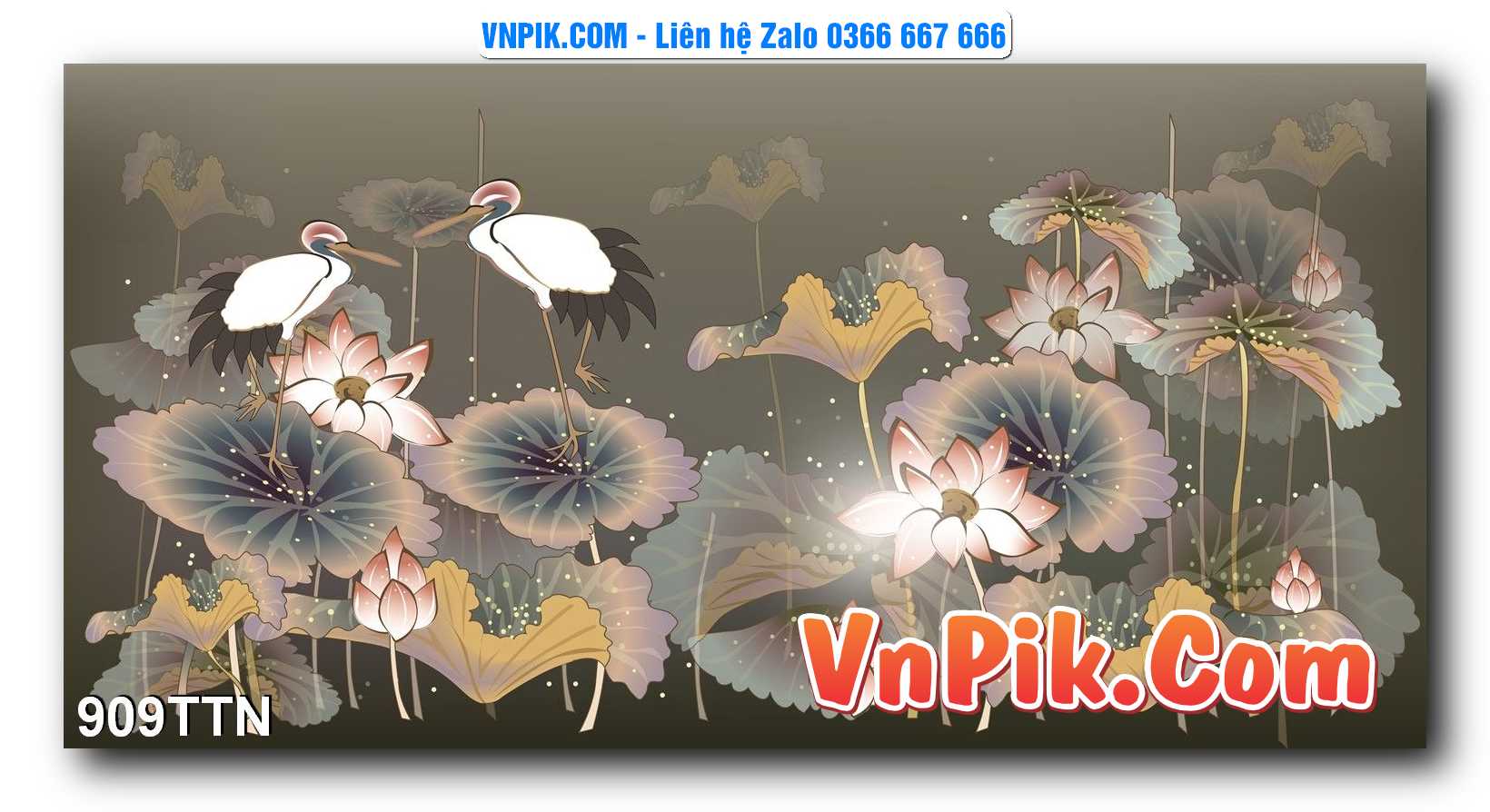 Tranh thác nước – Tranh phong thủy – Tranh treo tường mã 909TTN