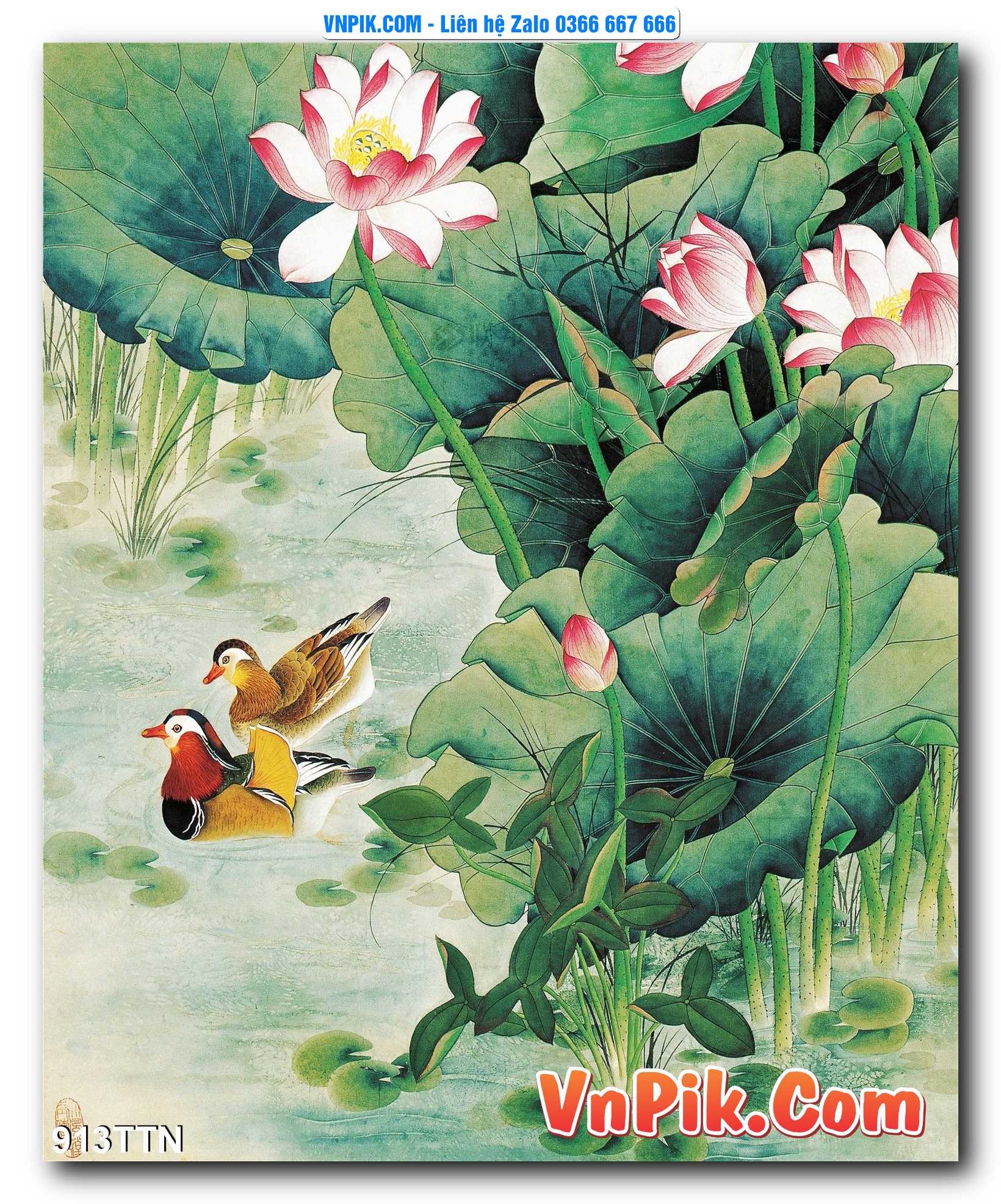 Tranh thác nước – Tranh phong thủy – Tranh treo tường mã 913TTN