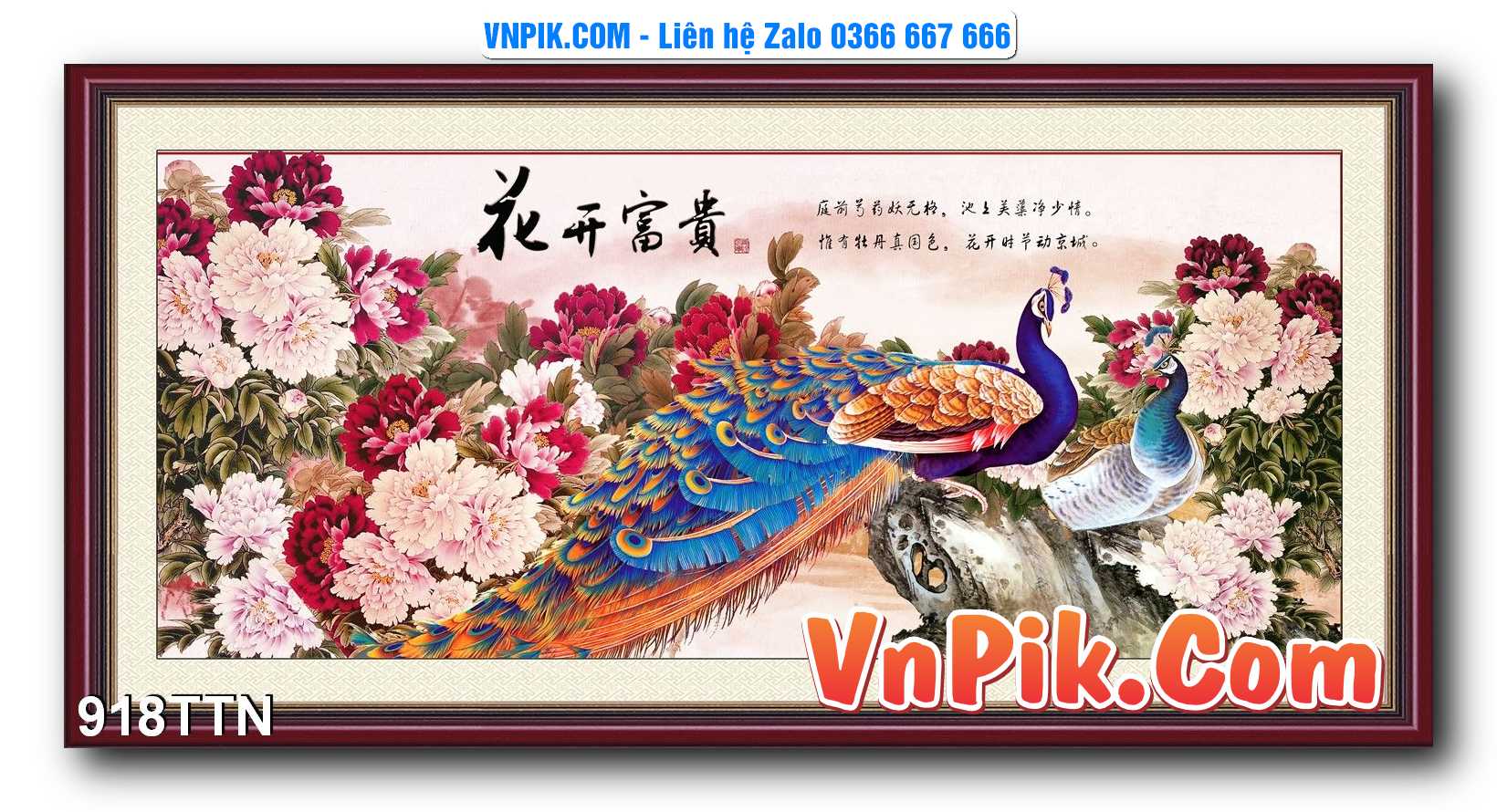 Tranh thác nước – Tranh phong thủy – Tranh treo tường mã 918TTN