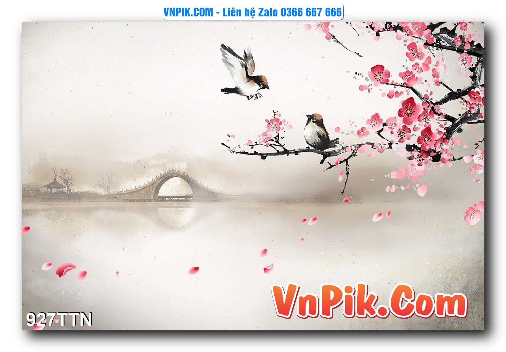 Tranh thác nước – Tranh phong thủy – Tranh treo tường mã 927TTN