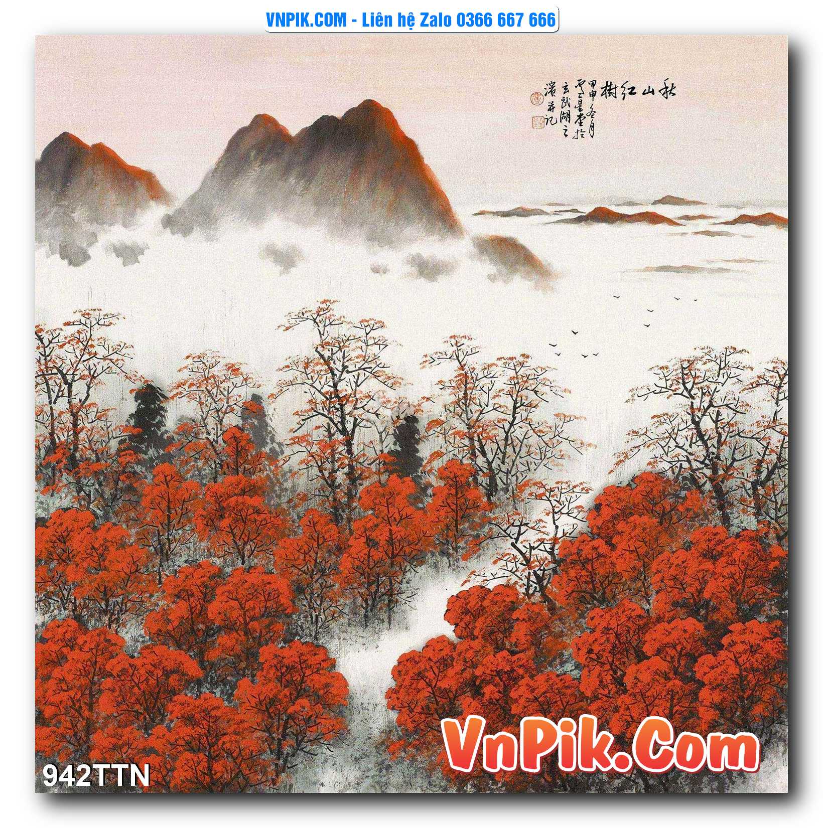 Tranh thác nước – Tranh phong thủy – Tranh treo tường mã 942TTN