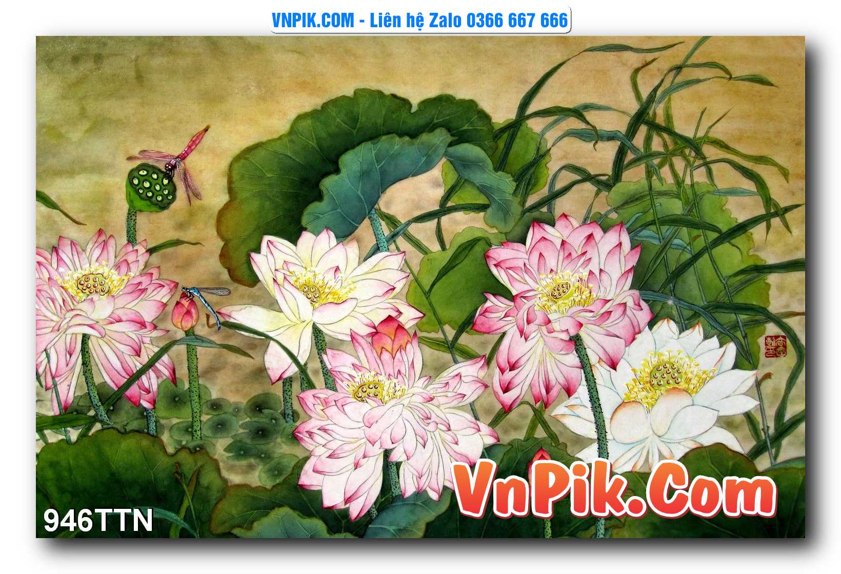 Tranh thác nước – Tranh phong thủy – Tranh treo tường mã 946TTN