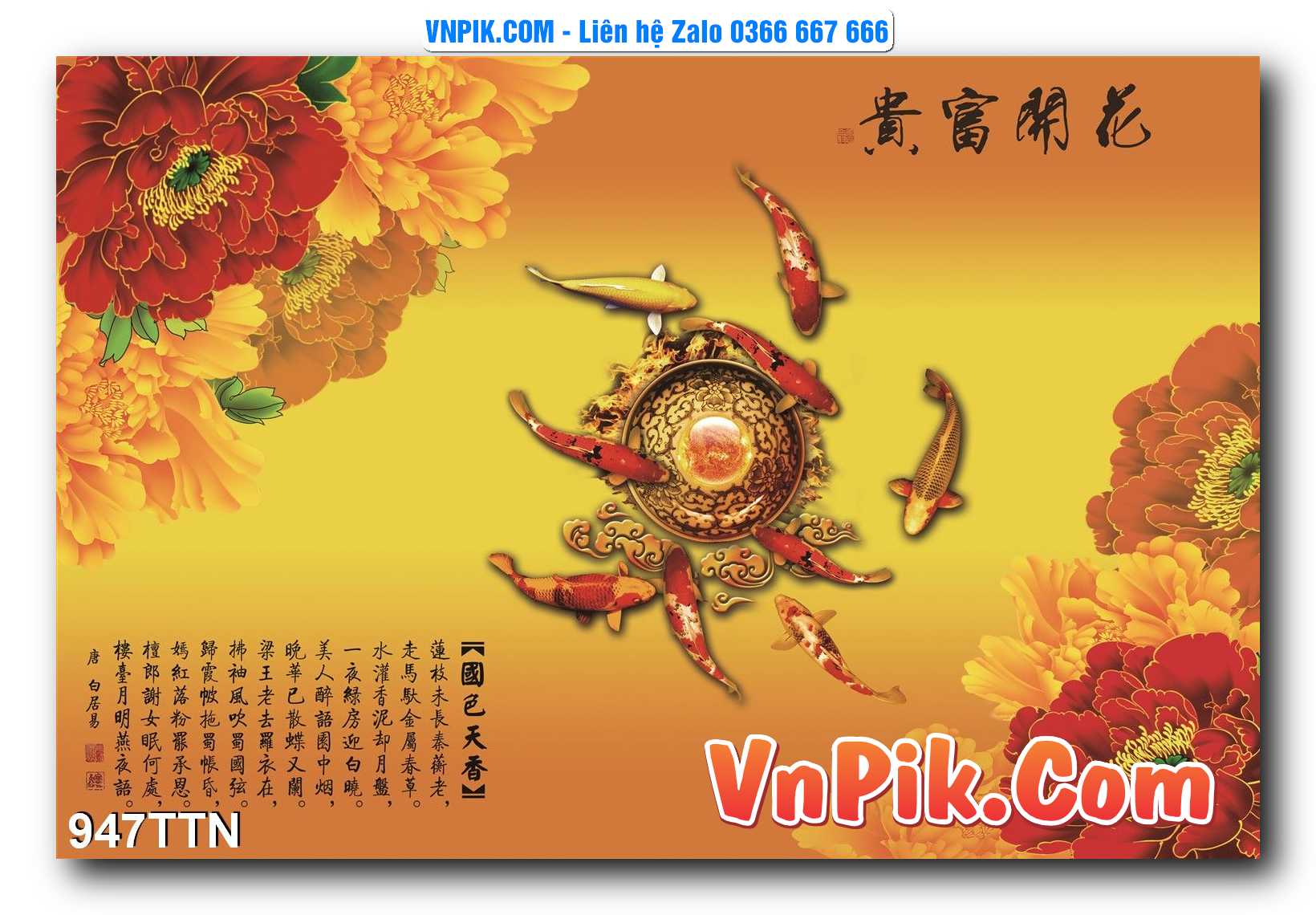 Tranh thác nước – Tranh phong thủy – Tranh treo tường mã 947TTN