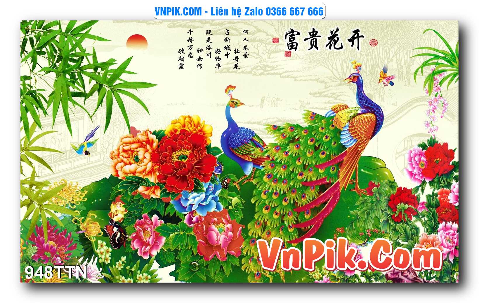 Tranh thác nước – Tranh phong thủy – Tranh treo tường mã 948TTN
