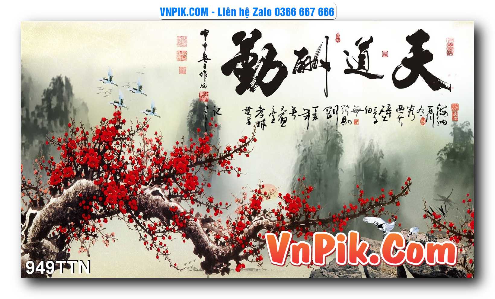 Tranh thác nước – Tranh phong thủy – Tranh treo tường mã 949TTN