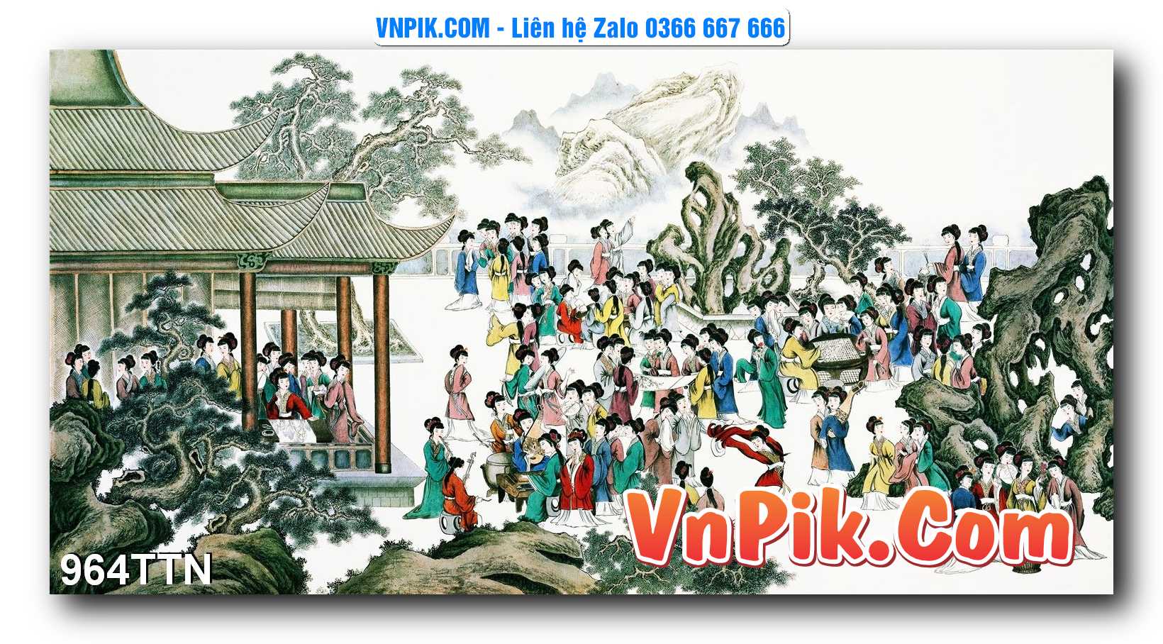 Tranh thác nước – Tranh phong thủy – Tranh treo tường mã 964TTN