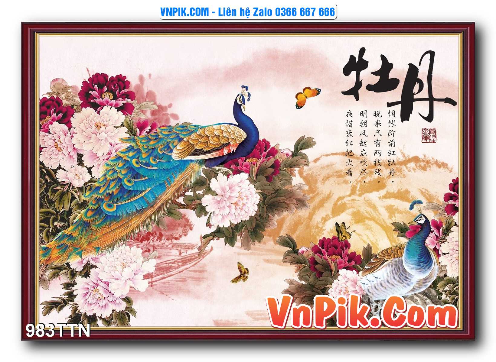 Tranh thác nước – Tranh phong thủy – Tranh treo tường mã 983TTN
