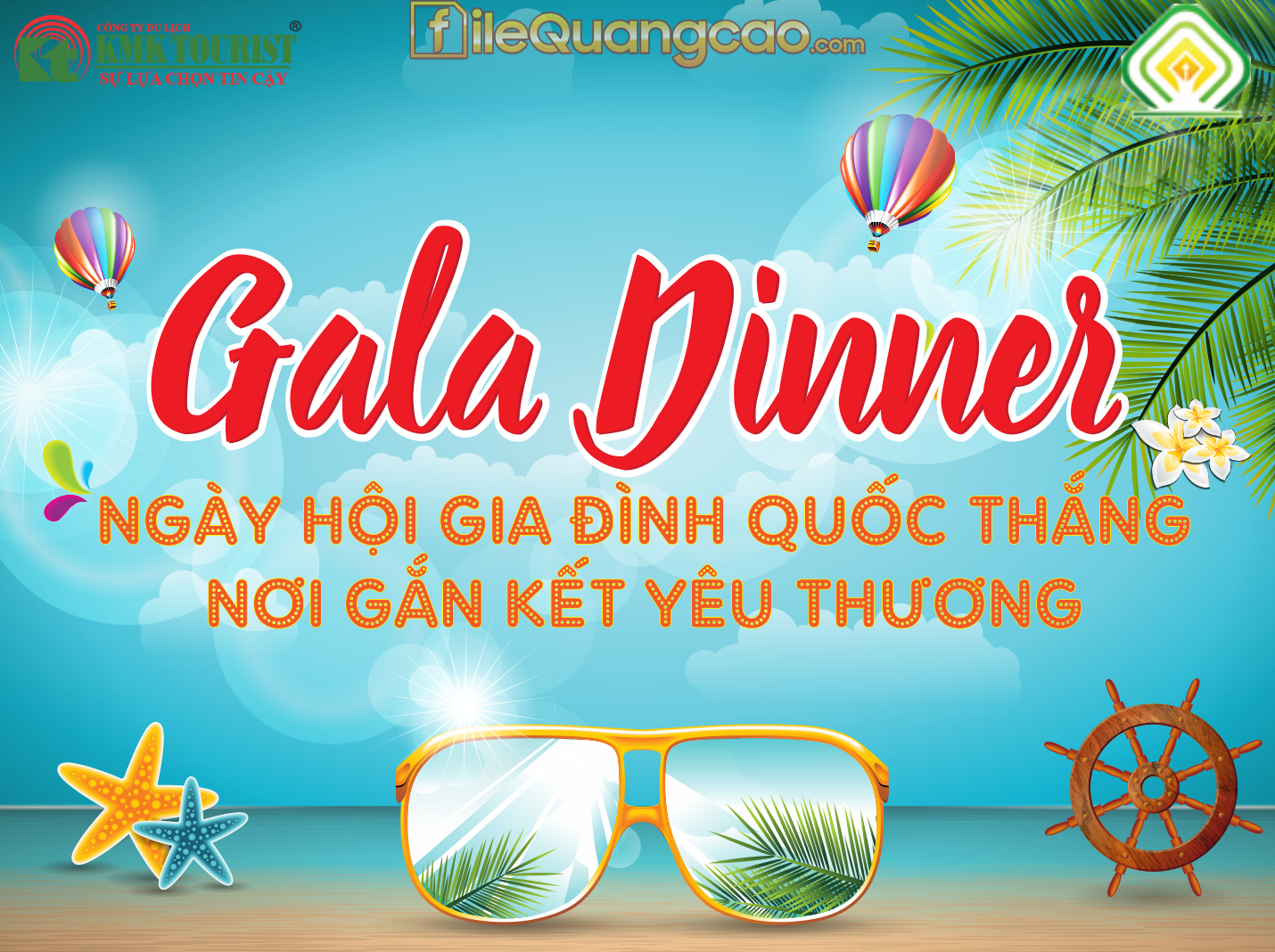 Backdrop Gala dinner Ngày hội gia đình file CDR