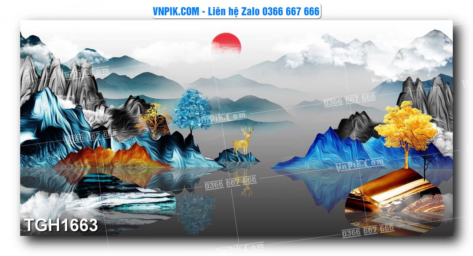 Tranh Ghép Treo Tường Mã File TGH1663