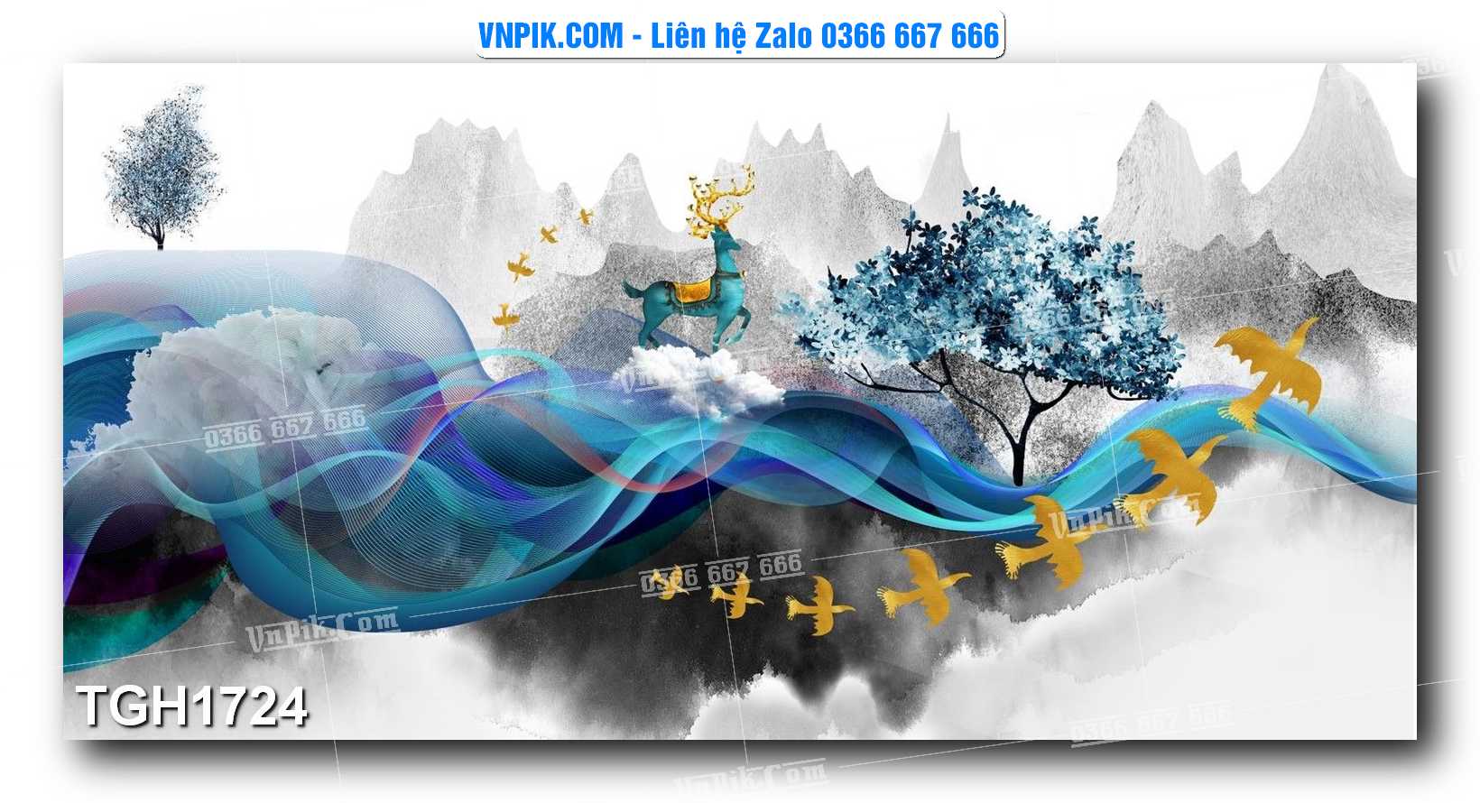 Tranh Ghép Treo Tường Mã File TGH1724