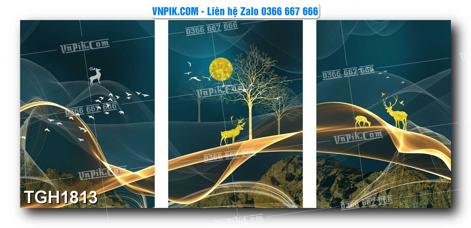 Tranh Ghép Treo Tường Mã File TGH1813