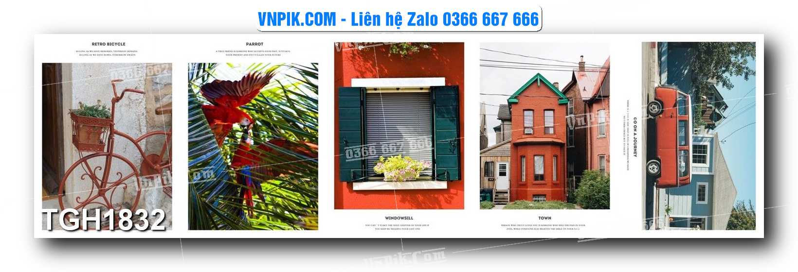 Tranh Ghép Treo Tường Mã File TGH1832