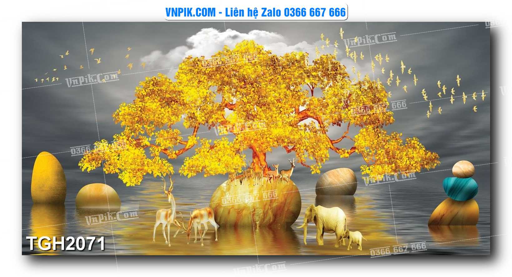 Tranh Ghép Treo Tường Mã File TGH2071