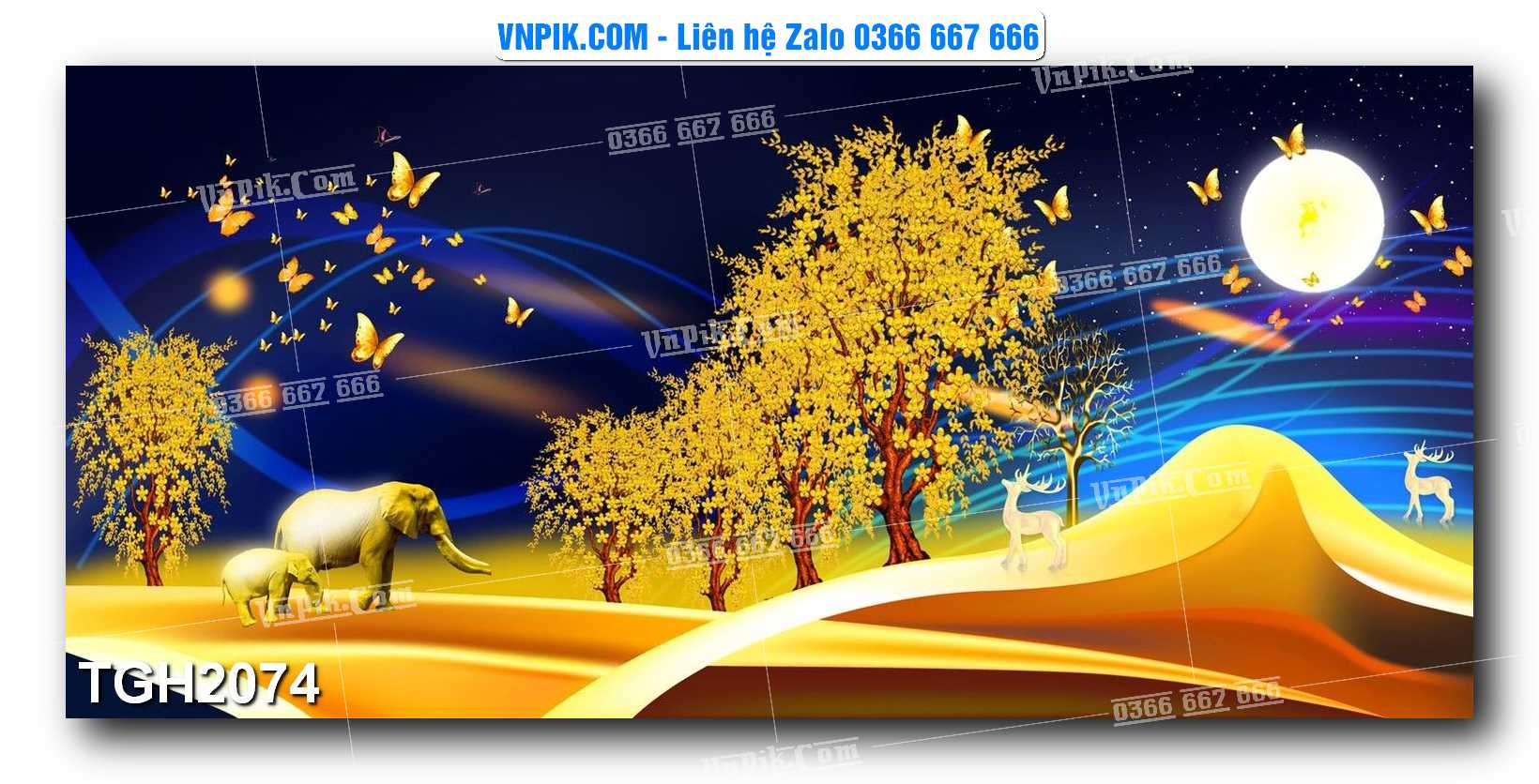 Tranh Ghép Treo Tường Mã File TGH2074