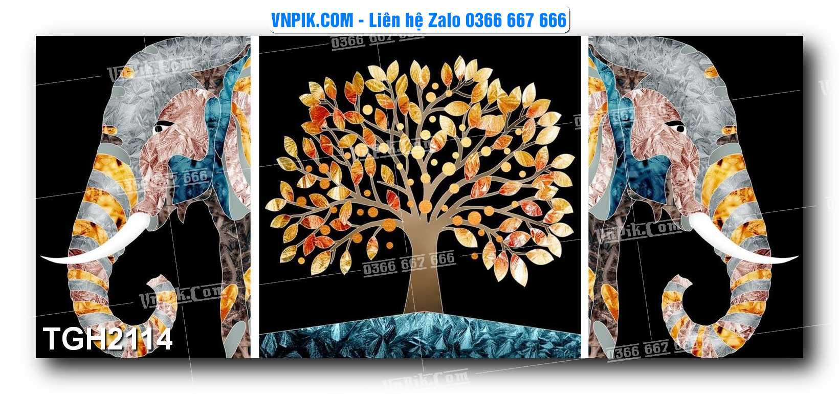 Tranh Ghép Treo Tường Mã File TGH2114