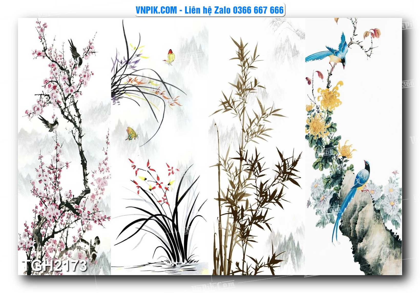 Tranh Ghép Treo Tường Mã File TGH2173