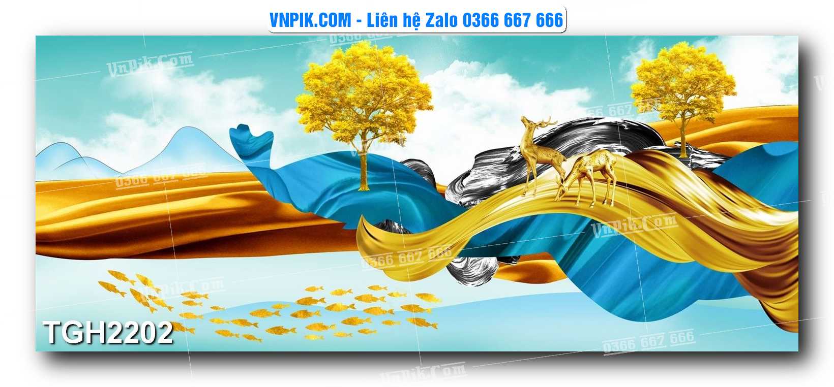 Tranh Ghép Treo Tường Mã File TGH2202