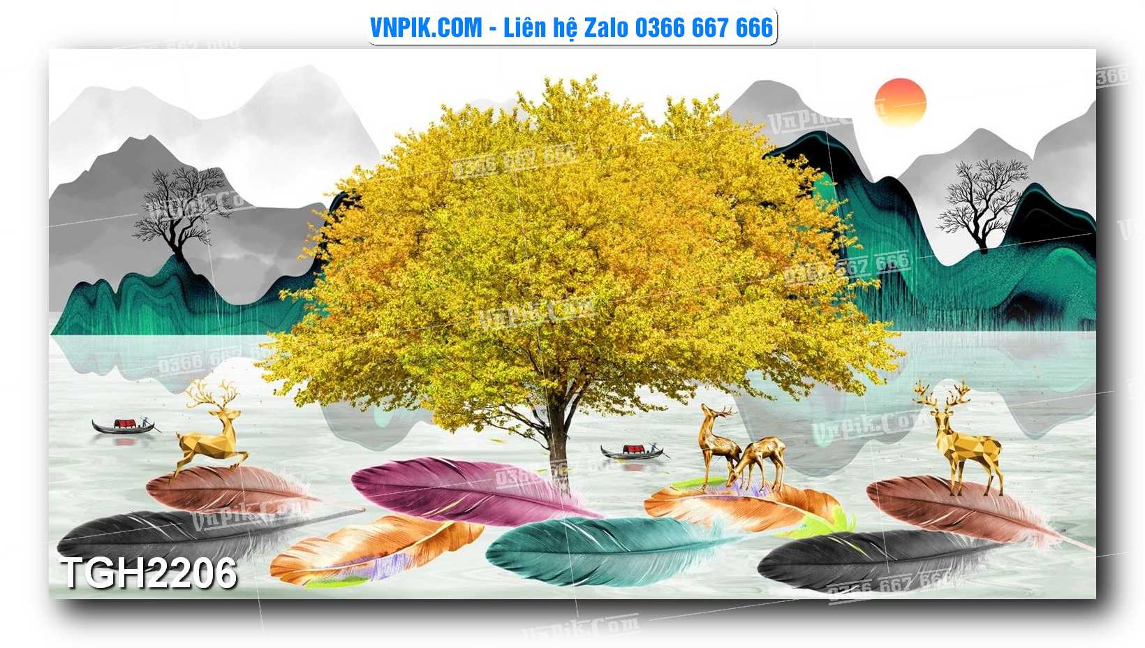 Tranh Ghép Treo Tường Mã File TGH2206