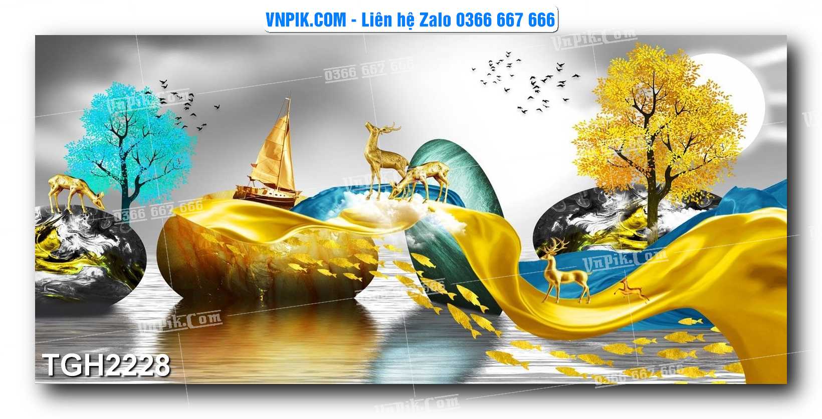 Tranh Ghép Treo Tường Mã File TGH2228