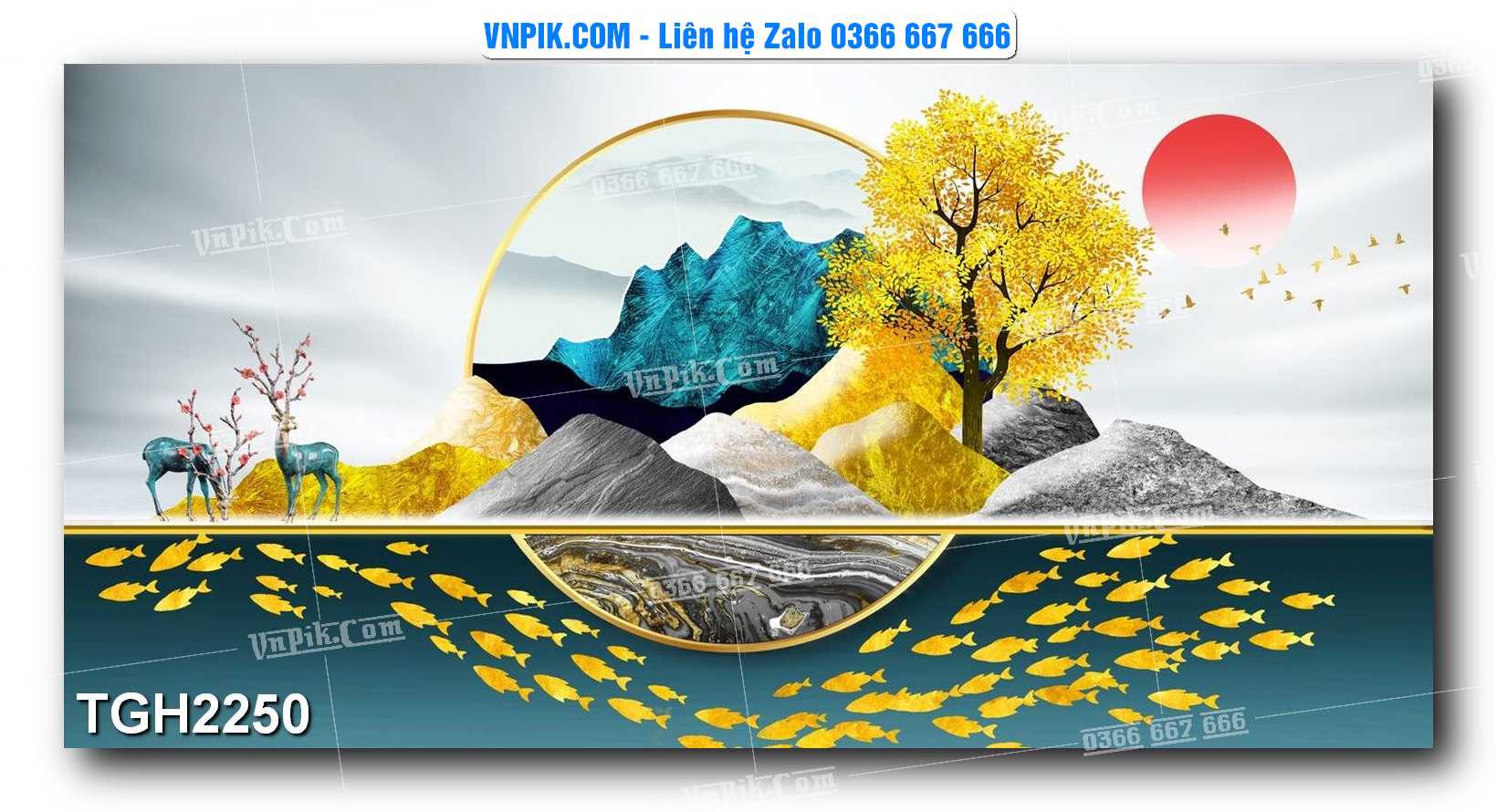 Tranh Ghép Treo Tường Mã File TGH2250