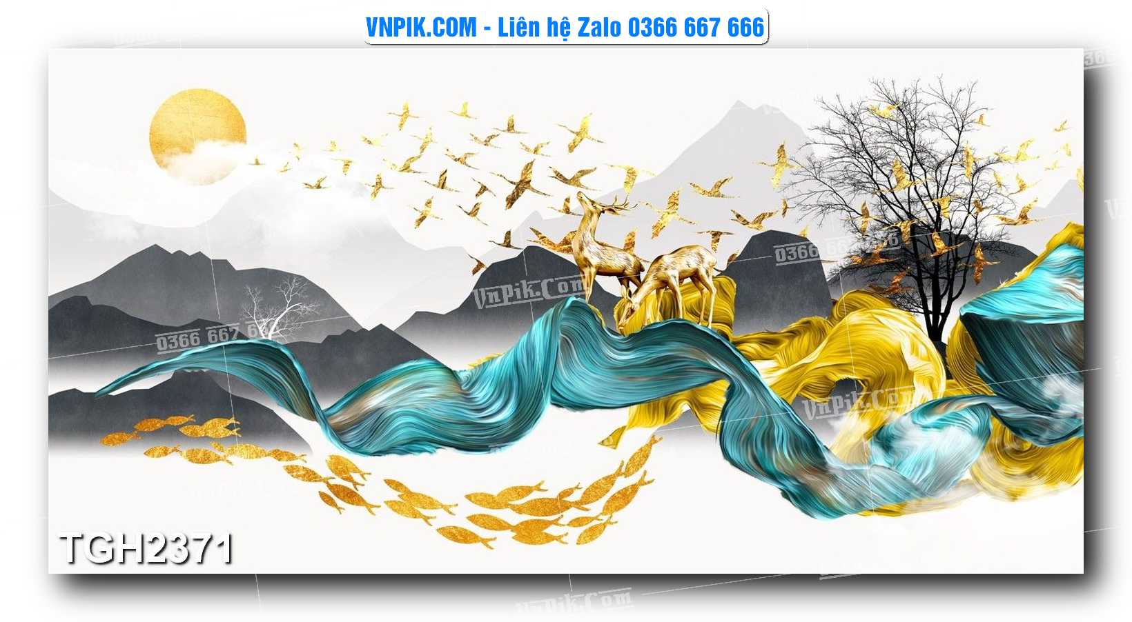 Tranh Ghép Treo Tường Mã File TGH2371