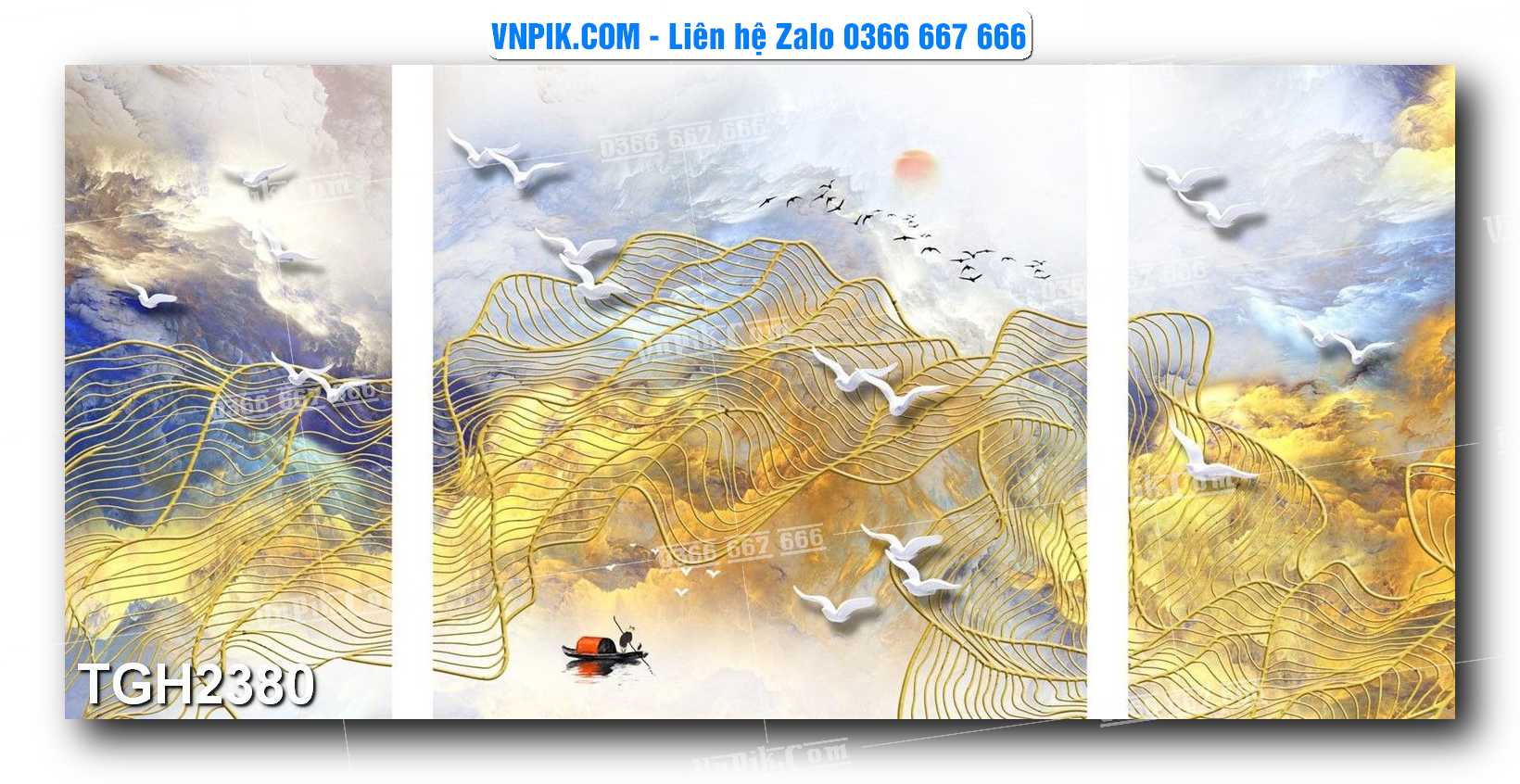 Tranh Ghép Treo Tường Mã File TGH2380