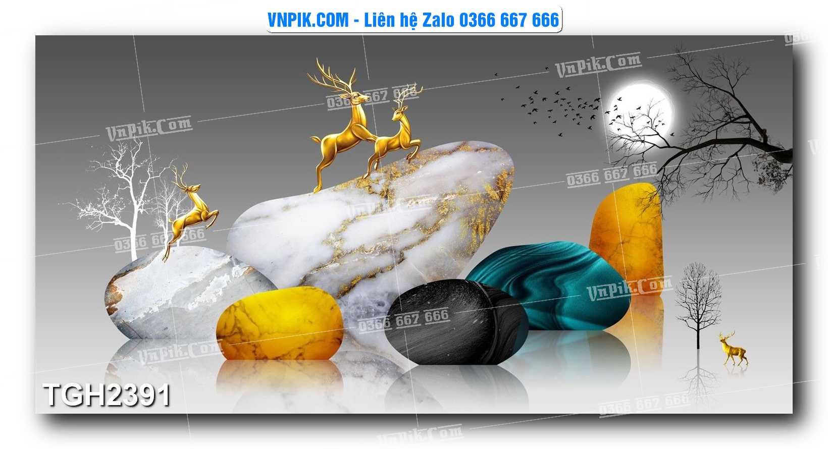 Tranh Ghép Treo Tường Mã File TGH2391