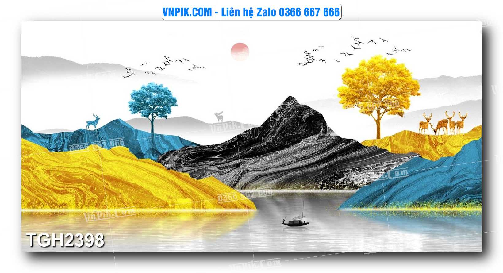 Tranh Ghép Treo Tường Mã File TGH2398