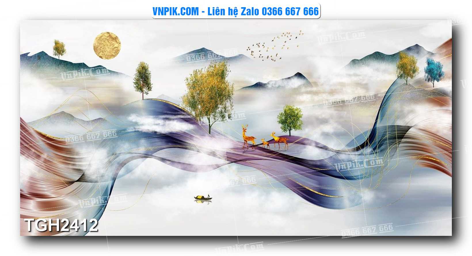 Tranh Ghép Treo Tường Mã File TGH2412