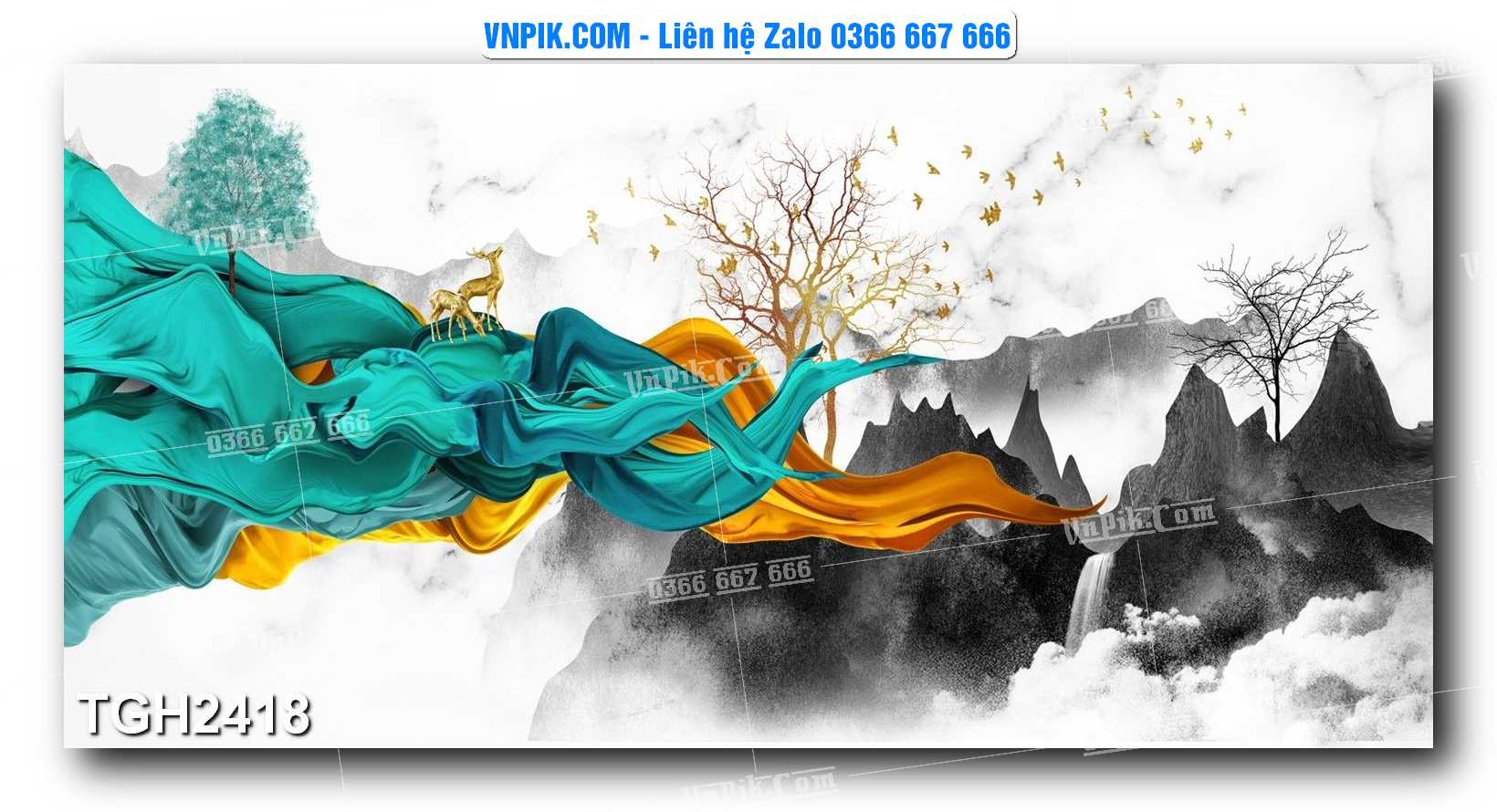 Tranh Ghép Treo Tường Mã File TGH2418