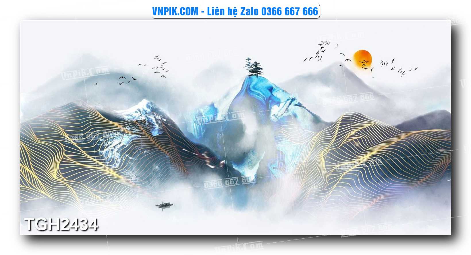 Tranh Ghép Treo Tường Mã File TGH2434