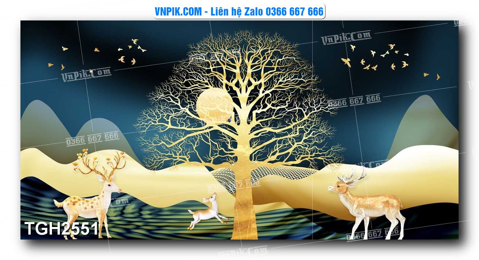 Tranh Ghép Treo Tường Mã File TGH2551