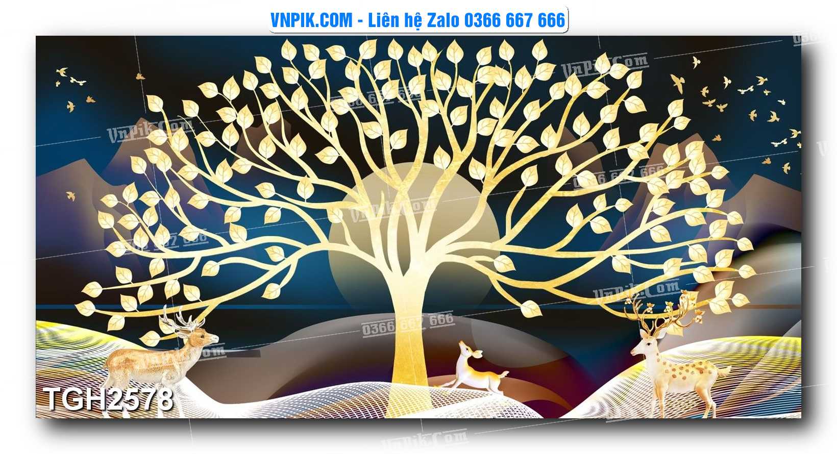 Tranh Ghép Treo Tường Mã File TGH2578